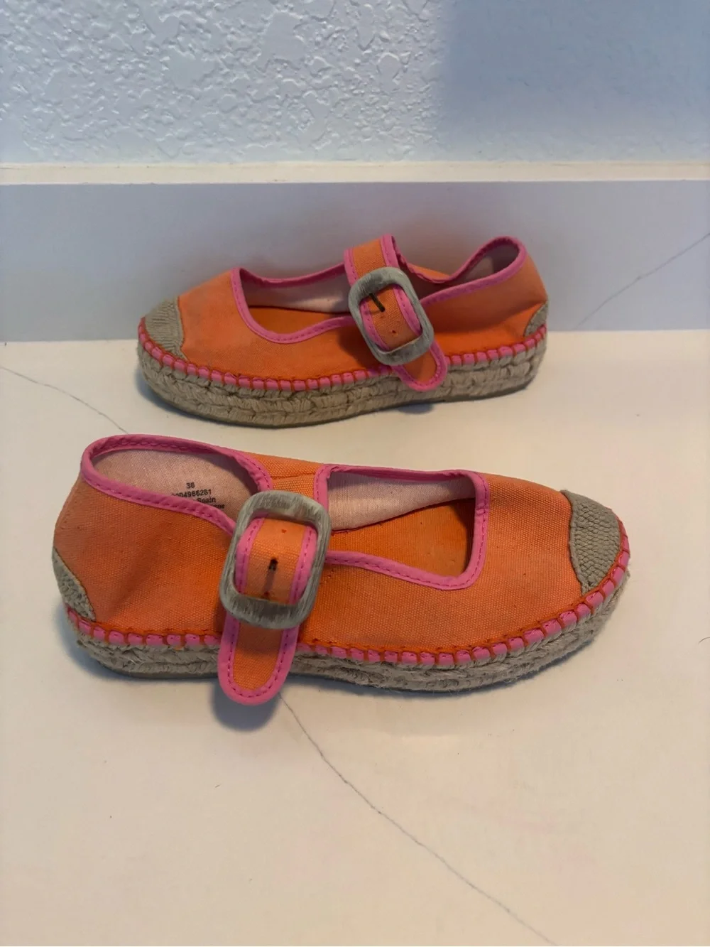 Free People Surfside Mary Jane Espadrille Orange Crush